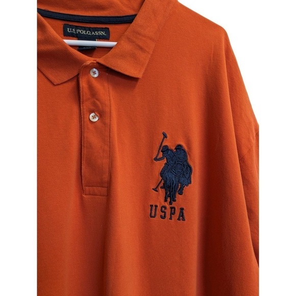 US Polo Orange USPS Horse Logo# 3 Polo Shirt Size 3XL Men's - Picture 4 of 4